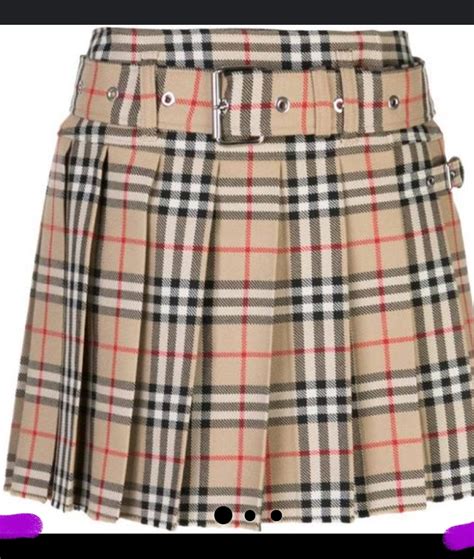 burberry plaid wool skirt|Burberry vintage check pleated skirt.